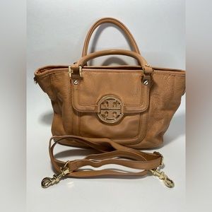 Tory Burch Textured Leather Top Handle Crossbody Bag